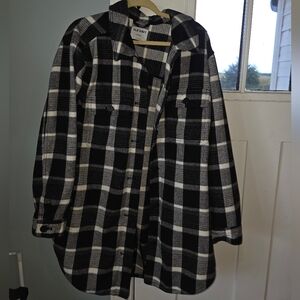 Old Navy Monochrome Checkered Jacket XL Tall